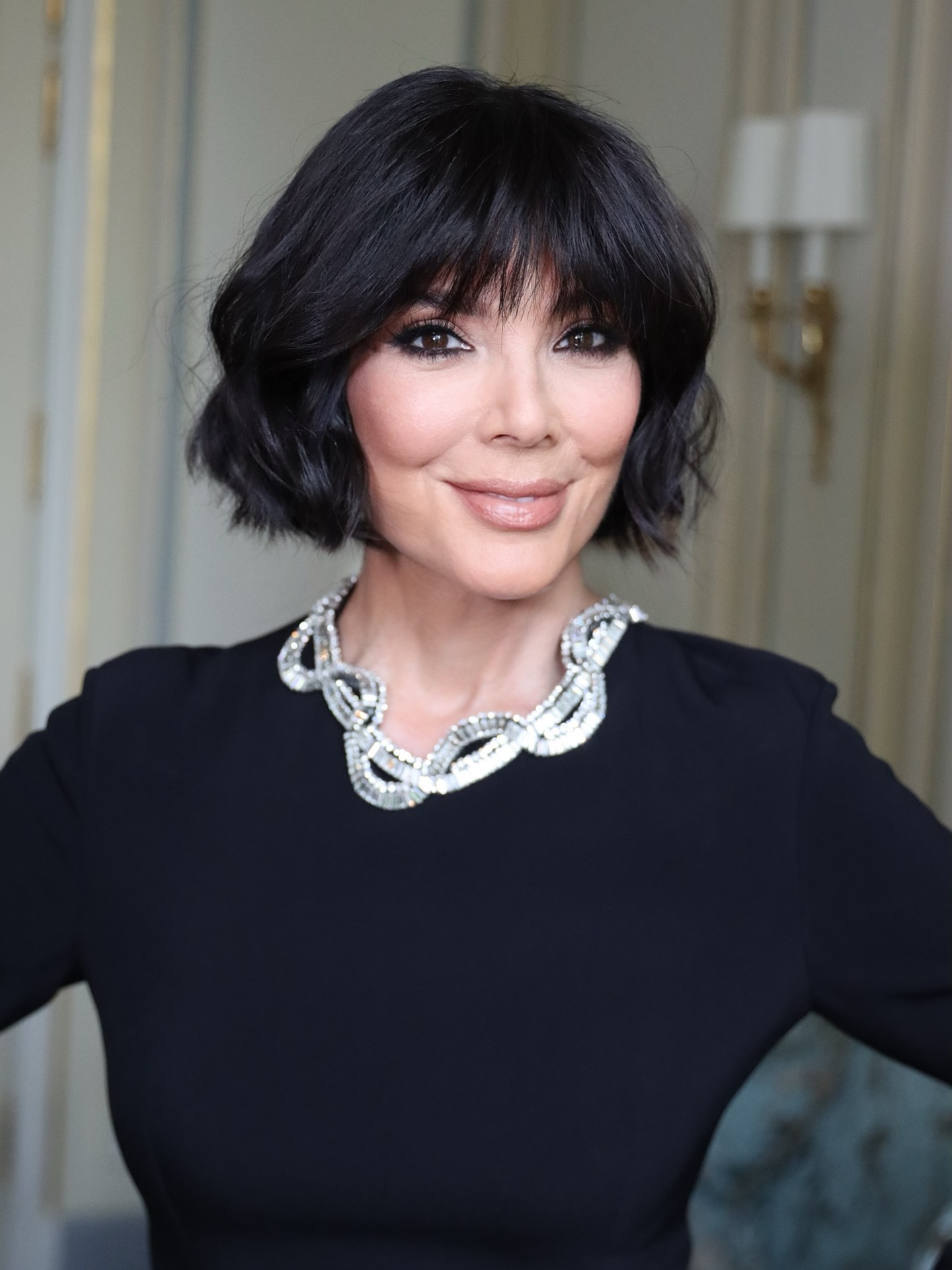 Kris Jenner shows off new look at Paris Fashion Week with boyfriend Corey Gamble