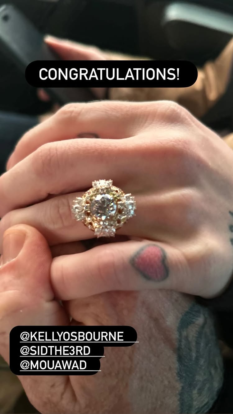 Kelly Osbourne’s unique engagement ring from Sid Wilson has sweet connection to her late celebrity pal