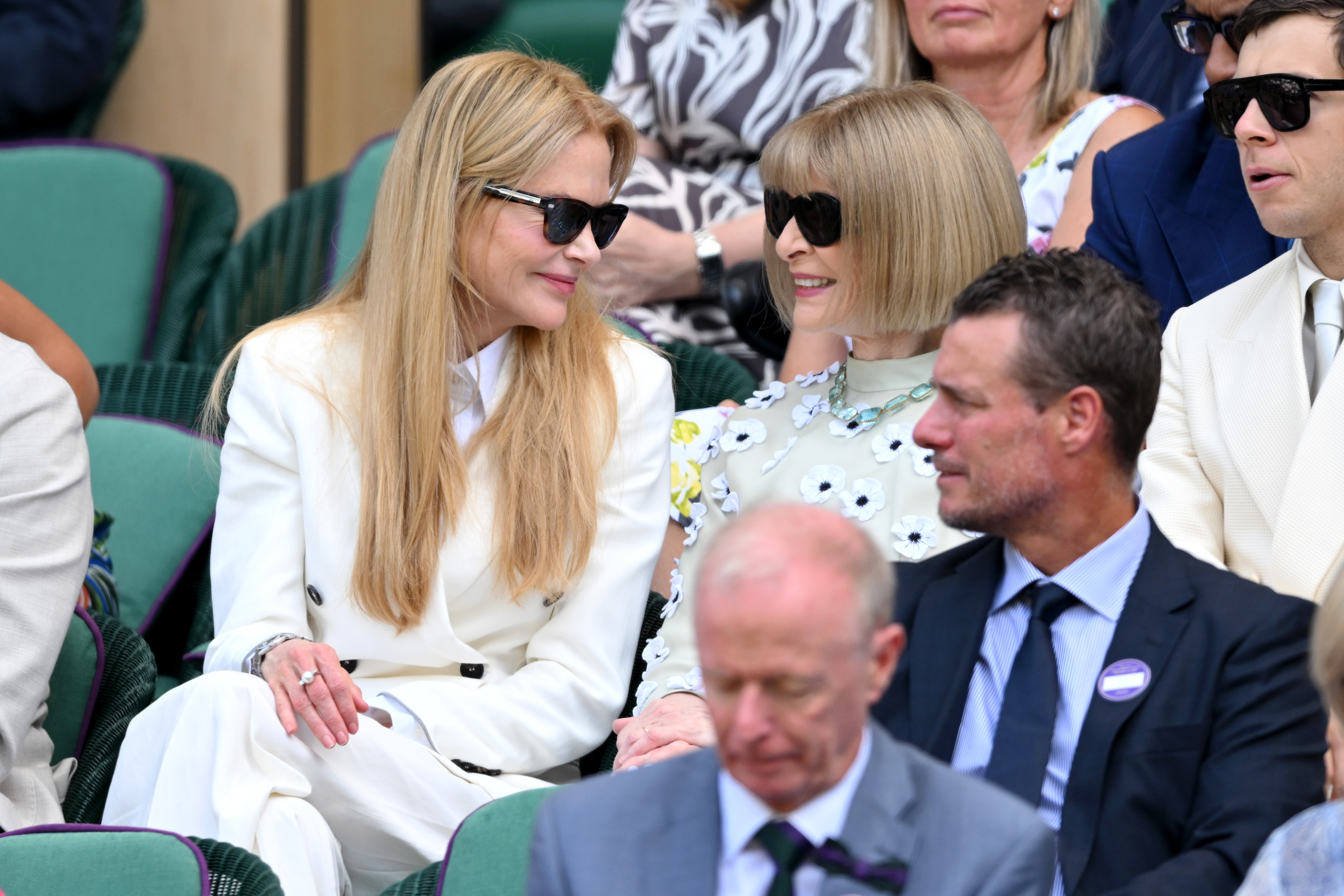 Anna Wintour Chicly Steps Out at Wimbledon After 'Vogue' Role Change